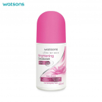 Watsons Love My Skin Brightening Deodorant Roll-on, vesiroosi l&otilde;hnaga, 48 tunni higistamisvastane, dermatoloogiliselt testitud, 50 ml. 50 ml.