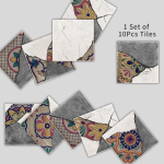10 tk Euroopa retro lilledega plaatide kleebis K&ouml;&ouml;k Backsplash &Otilde;likindel vannituba Veekindel Kodukaunistus Seinakleebised Peel Stick Kunstimaaling 10X10cmX10Pcs