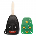 jingyuqin 433mhz KOBDT04A kaugjuhtimispuldiga autov&otilde;ti 2/3/4 nupud Dodge Chrysler Jeep Dakota Durango Charger 300 Aspen Grand Cherokee Auto t&auml;isv&otilde;tmega juhtimine 3 Buttons Panic