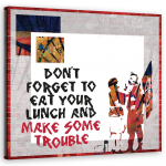 L&otilde;uenditr&uuml;kk Banksy Son punk and mother 30x30 oranž