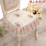 S&ouml;&ouml;gitoolipadi Euroopa tr&uuml;kitud istmepadjad pitsiga kvaliteetse Four Seasons taburetiga istmematt Libisemisvastane istmepadi 48*45cm