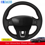 DIY mikrokiust nahast roolikate Renault Samsung SM5 2009-2018 Renault Laguna 2008-2015 Latitude jaoks Black Thread