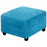 Sametist kangast ruudukujulised Ottomani katted Stretch jalatugi kate Pink hoiustamistabureti kate pestav m&ouml;&ouml;bli kaitsekatted 3 suurust L j&auml;rve sinine v&auml;rv