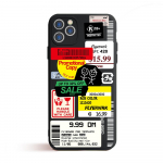 Coque must &uuml;mbris IPhone XR 6 6S 7 8 Plus X Retro v&ouml;&ouml;tkoodi etiketi kaane&uuml;mbrisele IPhone 12 13 Mini 11 Pro XS Max SE 2020 kaanele iP 7 Plus 8 Plus