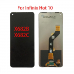 LCD-ekraan Infinix Hot 10 X682 X682B X682C jaoks LCD-ekraan Puuteekraan Digitizer T&auml;ielik komplekt Vahetus must