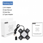 KX konversioonikarp Switch/Xbox/PS5/PS4/PS3 m&auml;ngukontroller klaviatuuri ja hiire kontrolleri tarvikuteks