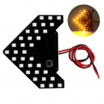 &Uuml;lipikk eluiga Moodnoolte paneel auto k&uuml;ljepeegel Uus 33SMD LED Madala tarbimisega k&otilde;rge ere suunatuli 12V