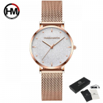 Hannah Martin Sahara Desert Dial Design Tippbr&auml;ndi luksuslik Jaapani kvartsist k&auml;ekell, terasest veekindel k&auml;ekell naiste k&auml;ekell