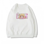Armsad multikad armsad t&uuml;drukud Jaapani t&auml;navar&otilde;ivad Harajuku roosa l&otilde;bus kawaii vabaaja topp Pullover dressipluus vintage vaba naiste dressipluus S must