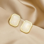 Pinkdudu Korea lihtsad rohelise vaigu kandilised k&otilde;rvar&otilde;ngad Romantiline mood 3 v&auml;rvi vaiguga geomeetriline k&otilde;rvar&otilde;ngas naistele kingitused PD1362 roosa