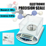 100x0,001g 1mg digitaalne LCD mini-kaasaskantav elektrooniline ehete kaal Laboratoorse anal&uuml;&uuml;tiline kaal