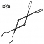 26-tollised kaminatangid Tugevad rauast palgihaaraja palgipintsetid palgik&uuml;&uuml;s pika k&auml;epidemega k&uuml;ttepuutangid kaminatarvikud siseruumides kasutamiseks must