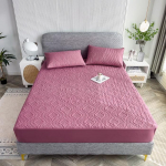 Veekindel puuvillane voodikate Pehme nahas&otilde;bralik kate voodi jaoks, t&auml;ism&auml;hisega, libisemiskindel voodikate elastse linaga voodilinaga 150x200cm