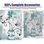 5D teemantv&auml;rvimine t&auml;isring puur Teemant valge lille kardinalid tekst teemantmaaling k&auml;sitsi valmistatud teemantmosaiikmaal Kodukaunistus Without a frame roosa