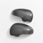 For Toyota  AE20 2009-2017 black carbon fiber rearview mirror cover replacement buckle 2010 2011 2012 2013 2014 2015 With lamp hole