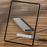 KEYSION Vastupidav Mini L-kujuline tahvelarvuti alus Kokkupandav alumiiniumsulamist plaadistatiiv lauahoidja klamber iPadi Huawei Samsung Pad jaoks h&otilde;be
