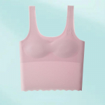 Ice Silk Traceless Aluspesu &Otilde;huke Tank Top Ilma Terasr&otilde;ngasteta Suvine Mugav T&uuml;drukute Topp Arendusperioodi Aluspesu Rinnahoidja M roosa