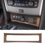 TESIN ABS puidust teraga autode sisustustarvikud Dekoratsioonikatte katte kleebiste komplekt Nissan Patrol Y62 2017+ autole Cigarette Lighter