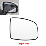 For Honda City 2015- Car Accessories Outer Rearview Side Mirror Lens Door Wing Rear View Mirrors Glass without Heating 1PCS left side black