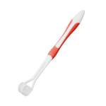 Kolmepoolne hambahari erivajadustele Lihtsam suupuhastusvahend igemehoolduseks punane