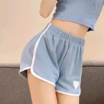 Naiste armastus Tikand Spordip&uuml;ksid vabaaja kodu l&uuml;hikesed p&uuml;ksid Ins Summer Thin Section lahtised laia s&auml;&auml;rega l&uuml;hikesed p&uuml;ksid t&uuml;drukutele armsad l&uuml;hikesed p&uuml;ksid XXL sinine