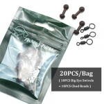 20 tk karpkalap&uuml;&uuml;gi tarvikud Helikopteri platvormid Chod Beads Heli Beads Fishing Quick Change Big Eye P&ouml;&ouml;rlejad Feeder Fishing