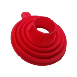 Mini kokkupandav silikoonlehter, vedelikudosaator majapidamises kasutatava k&ouml;&ouml;giriistaga L punane