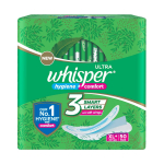 Whisper Ultra Clean h&uuml;gieenisidemed naistele | 50 &otilde;hukest sidet | XL+ | H&uuml;gieen ja mugavus | Pehmed tiivad | Kuiv pealispind XL+ (Pack of 50)