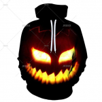 Vana n&otilde;id Halloween Kuri k&otilde;rvitsapea Uus 3D graafiline kapuuts Meeste Naiste Kapuutsiga kampsunid Laste Pulloverid Festival Tops Mantel XXXXXXL must