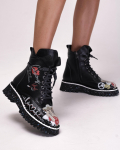 Demi saapad Evromoda 3135011 36 must nahast biker 36 must