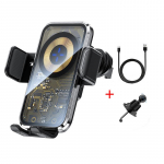 Juhtmeta autolaadija Qi automaatne klambriga kiirlaadimise autotelefoni hoidik iPhone 14 Pro Max 13 12 Samsung Xiaomi Android telefonidele Wireless Car Charger