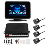 Auto parkimisandur Tagurdusradari s&uuml;steem eesmine ja tagumine tugi helihoiatusBuzzerMute koos 4 must