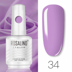 ROSALIND 15ml Soak Off UV geellakk, poolp&uuml;siv erksav&auml;rviline geel-k&uuml;&uuml;nelakk h&uuml;briidlakk k&uuml;&uuml;nelakk geel k&uuml;&uuml;nte kujundamiseks