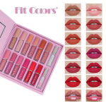 Fit Colors 14 v&auml;rvi huulev&auml;rvi karbi komplekt Matt Pearl Light Non-stick Cup huulel&auml;ige huule&otilde;li mee vedel huulepulk 2.5ML*14PCS