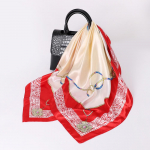 Kvaliteetsed luksuslikud siidist sallid peapael Sallid kaelasall naistele kett siidist sall naiste dekoratiivne sall 90cm