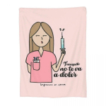 Kingitus arstile &otilde;ele tekid flanell tr&uuml;kitud enfermera en apuros kerged &otilde;hukesed visketekid voodipesuks kontorisse voodikateteks 100x75cm 40x30in