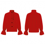 Laste renessansiajastu keskaegne viktoriaanlik retro s&auml;rk piraadis&auml;rk pikkade varrukatega volangidega s&auml;rgiga s&auml;rk Cosplay kost&uuml;&uuml;m 5-6 Years valge