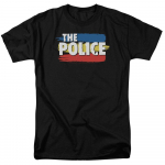The Police Three Stripes Logo Rock n Roll Music Band Tee Unisex T-s&auml;rk S