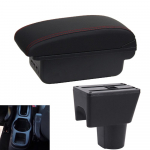 Nissan Terrano 3 jaoks Renault Dusteri auto k&auml;etugede kasti jaoks Renault Oroc Retrofit Hoiutarvikud Interj&ouml;&ouml;ri &uuml;ksikasjad USB laadimine must/punane