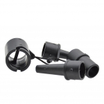 Multifunktsionaalsed &otilde;hupumba adapterid Kerged t&auml;ispuhutavad paadi kajaki rehvikompressori muundurid paaditarvikud must