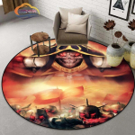 Jaapani populaarne animatsioon Overlord seeria tapeet &uuml;mmargune vaip 3D tr&uuml;kkimine Elutoa uksematt Libisemiskindel tool Padja vaip 60cmx60cm