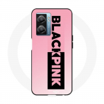 Oppo A77 5G &uuml;mbris Blackpink roosa ja must logo