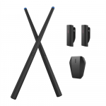 1 komplekt somatosensoorset virtuaalset trummikomplekti Air Drumsticks muusikainstrument kodustuudio v&auml;litingimustes must