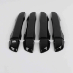 For honda civic 10th Gen 2016 2017 2018  LHD Car Door Handle Protective Covers Trim Door Bowl Cover ABS Black Sticker Intelligent key-LHD gray