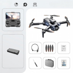 S1S MINI Drone 4K ESC kahe kaameraga WIFI FPV optilise voolu harjadeta kaugjuhtimispult drooni kokkupandav neljakopteri m&auml;nguasi 4K-1 Battery