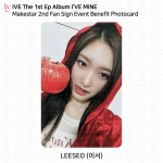 IVE The 1st Ep Album I'VE MINE Makestar 2nd F&auml;nn Sign Event Benefit Photocard Leeseo - Makestar 2nd