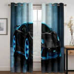3D-print Luksuslik kaasaegne mehaaniline auto tasuta kohaletoimetamine 2 t&uuml;kki &otilde;hukese aknakardinaga elutoa magamistoa sisekujunduseks W50xH130(CM)x2PCS-Rod pocket