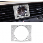 LECART Applicable to Lexus Car Accessories RX 350 450h Mixed Shiny Clock Decorative Cover Decoration RX Stickers Metal Car Interior Decoration Women Audio Switch Knob/S