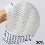 1 tk silikoonist veepiiskade ujumism&uuml;ts, suurendatud mulliga ujumism&uuml;tsid &uuml;lielastne veekindel k&otilde;rvakaitse UNISEX ujumism&uuml;ts