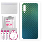 apgo Protective Skin Sticker for the back compatible with HTC Desire 22 Pro, Wrap Film, Foil, Vinyl - Pattern Carbon Chameleon CAKA1